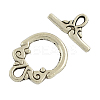 Tibetan Style Toggle Clasps TIBE-2106-AS-NR-1