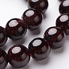 Round Natural Garnet Beads Strands X-G-D751-10mm-4