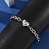 304 Stainless Steel Cable Chain Link Bracelets for Women LS-BJEW-M051-01P-3