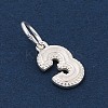 Number Series 925 Sterling Silver Charms LS-STER-Q002-01D-2