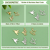 36Pcs 6 Style 304 Stainless Steel Charms STAS-DC0008-87-4