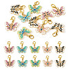 Alloy Enamel Pendant Decorations HJEW-TAC0042-2