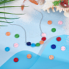 180Pcs 6 colors Spray Paint Natural Freshwater Shell Links/Connectors SHEL-GA0001-28-5