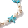 Shell Beaded Bracelets BJEW-TA00589-01-4