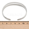 304 Stainless Steel Cuff Bangles for Women LS-BJEW-B147-02P-3