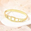 Ion Plating(IP) 304 Stainless Steel Hinged Bangles for Women BJEW-A011-17G-2