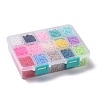 150G 15 Colors Handmade Polymer Clay Beads CLAY-JP0001-14-4mm-4