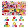 452Pcs 6 Style Transparent Crackle & Frosted Glass Beads CCG-YW0001-07-1