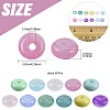 120Pcs 2 Colors Baking Paint Imitation Jade Glass Beads DGLA-FS0001-21A-4