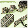 Polyester Rhombus Embroidery Lace Trim OCOR-WH0090-84A-5
