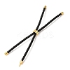 Adjustable Round Braided Microfiber Leather Cord Bracelet Making KK-CBAC260-01G-32-2