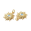 Rack Plating Brass Micro Pave Cubic Zirconia Pendants KK-A177-29G-3