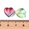 Gradient Color Baking Paint Transparent Glass Beads X-DGLA-N005-08-3