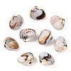 Electroplate Acrylic Beads OACR-S021-55-1