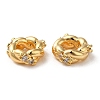 Brass Micro Pave Cubic Zirconia Beads KK-P239-29A-G-2