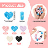 20Pcs 5 Colors Opaque Spray Painted Acrylic Beads OACR-TA0002-76-4