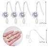 20Pcs Brass Earring Hooks JX503B-2