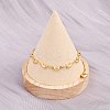 304 Stainless Steel Link Bracelets for Women BJEW-D359-07G-4