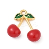 Brass Enamel Pendants KK-U054-02G-01-1
