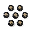 Dyed Black Synthetic Turquoise Beads G-F775-B10-1