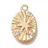 Brass Micro Pave Cubic Zirconia Pendants KK-U038-20G-1