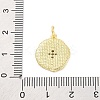 Brass Micro Pave Cubic Zirconia Pendants KK-D325-55G-3