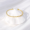 Twisted Brass Cuff Bangles YN8277-2