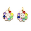 Brass Enamel Charms KK-O135-01-2