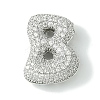 Rack Plating Brass Cubic Zirconia Pendants KK-S378-02P-B-1