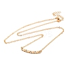Brass Pave Clear Cubic Zirconia Cable Chain Hexagon Pendant Necklaces for Women NJEW-U006-02A-KCG-2
