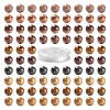 100Pcs 8mm Natural Mookaite Round Beads DIY-LS0002-57-1