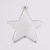 Tibetan Style Alloy Stamping Blank Tag Pendants EA085Y-NF-2