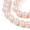 Electroplate Opaque Glass Beads Strands X-GLAA-T032-P4mm-AB09-2