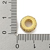 Rack Plating Brass Cubic Zirconia European Beads KK-L215-003G-3