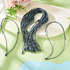 30Pcs Eco-Friendly Korean Waxed Polyester Braided Adjustable Necklace Makings NJEW-TAC0023-05-5