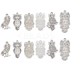 12Pcs 6 Style 304 Stainless Steel Pendants STAS-UN0024-59-1