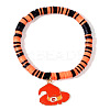 Ghostly Polymer Clay Heishi Stretch Bracelets BH7010-17-1