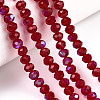 Electroplate Glass Beads Strands EGLA-A034-T10mm-L20-4