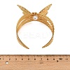 304 Stainless Steel Cuff Bangles BJEW-C158-01A-G-3