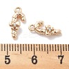 Micro Pave Clear Cubic Zirconia Pendants KK-M102-04G-3