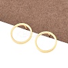 316 Stainless Steel Stud Earrings X-EJEW-D339-05G-1