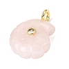 Natural Rose Quartz Carved Pendants G-C282-01K-2