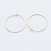 Long-Lasting Plated Brass Hoop Earrings Findings LS-KK-K204-179G-NF-2