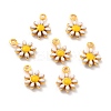 Brass Enamel Charms KK-K260-03G-RS-2