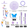 DIY Noctilucence Wind Chime Making Kit DIY-GA0002-45-2