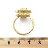 Sunflower Rotatable Open Cuff Rings for Women LS-RJEW-S402-09G-3