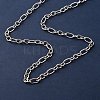 304 Stainless Steel Oval Cable Chain Necklaces NJEW-P338-07P-2