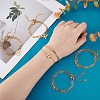 5 sets 5 styles 304 Stainless Steel Paperclip Chains & Cable Chain Bracelet Sets BJEW-PH0004-43-2