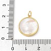 Brass Micro Pave Clear Cubic Zirconia Pendants CU-CBA03AF-06B-G-3