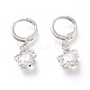 Brass Huggie Hoop Earrings EJEW-Z003-04P-1